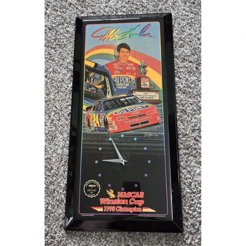 Nascar Winston Cup 1995 Jeff Gordon Limited Edition Wall‎ Clock